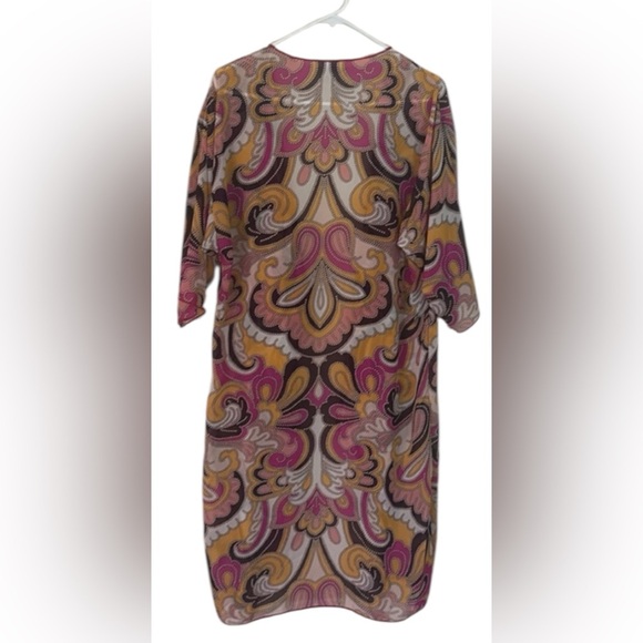 Lularoe Kimono Cardigan Size Medium Multicolor Open Front Flowy Relaxed Fit - Picture 12 of 12